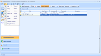 Portable Efficient Password Manager Pro screenshot 7