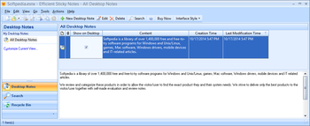 Portable Efficient Sticky Notes Pro screenshot