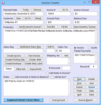 Portable Equipment Rental Tracker Plus screenshot 3