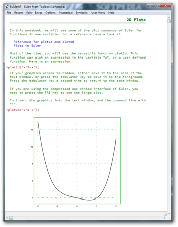 Portable Euler Math Toolbox screenshot