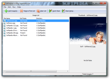 Portable ExifCleaner screenshot