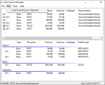 Portable Ext2 Volume Manager screenshot 3