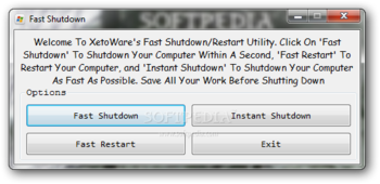 Portable Fast Shutdown screenshot