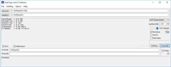 Portable FastCopy screenshot