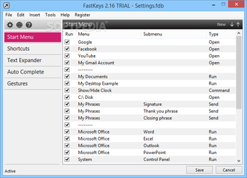 Portable FastKeys screenshot