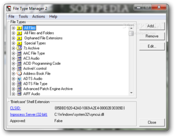 Portable File Type Manager screenshot