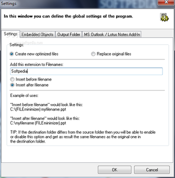 Portable FILEminimizer Office screenshot 4