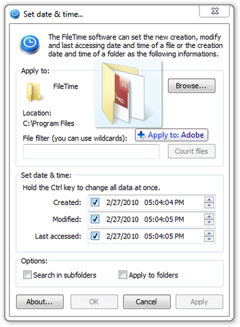Portable FileTime screenshot 2