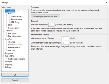 Portable FileZilla screenshot 20