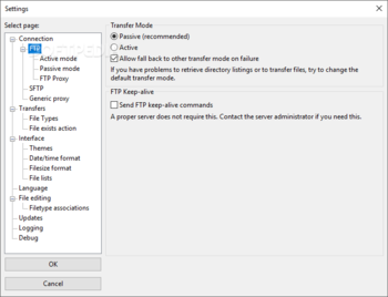 Portable FileZilla screenshot 21