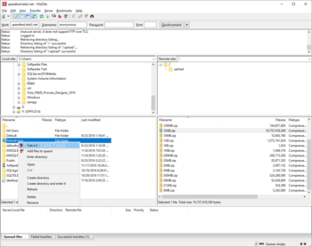 Portable FileZilla screenshot 3