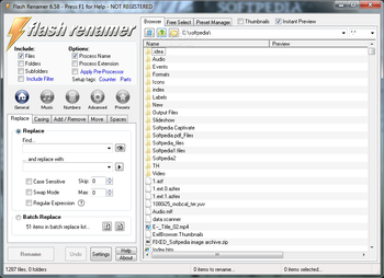 Portable Flash Renamer screenshot