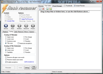 Portable Flash Renamer screenshot 2