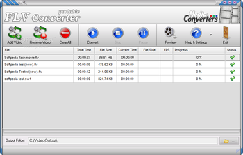 Portable Flv Converter screenshot