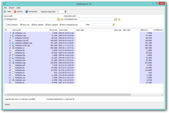 Portable FolderSynch screenshot