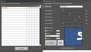 Portable FotoSketcher screenshot 2