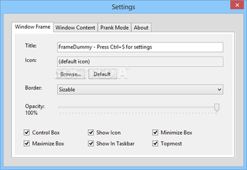 Portable FrameDummy screenshot 3