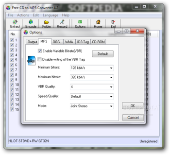 Portable Free CD to MP3 Converter screenshot 6
