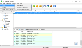 Portable Free Download Manager screenshot 2