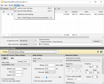 Portable Free MKV to AVI Converter screenshot 6