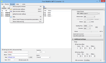 Portable Free WebM to MP3 Converter screenshot 7