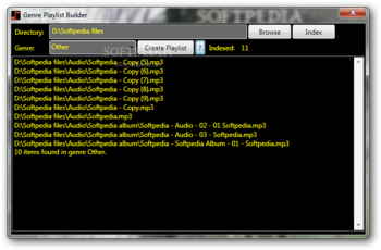 Portable Genre Playlist Builder screenshot