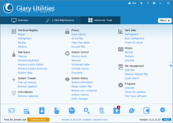 Portable Glary Utilities screenshot 3