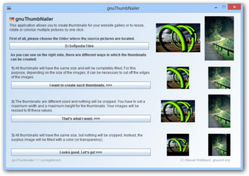 Portable gnuThumbNailer screenshot