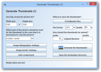 Portable gnuThumbNailer screenshot 2