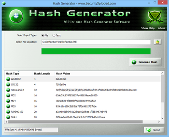 Portable HashGenerator screenshot