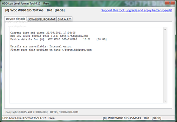 Portable HDD Low Level Format Tool screenshot 2