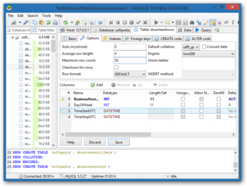 Portable HeidiSQL screenshot 2