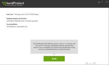 Portable herdProtect screenshot