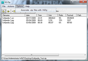 Portable HJ-Zip screenshot 4