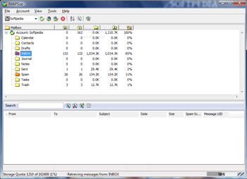 Portable IMAPSize screenshot