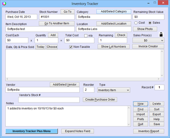 Portable Inventory Tracker Plus screenshot 2