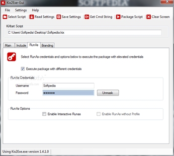 Portable Kix2Exe screenshot 3
