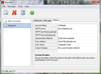 Portable MassMail screenshot 2