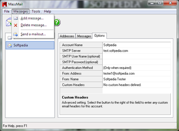 Portable MassMail screenshot 3