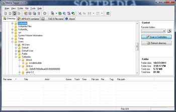 Portable Media Tagger screenshot