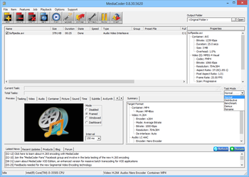 Portable MediaCoder screenshot