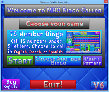 Portable MHX Bingo Caller screenshot