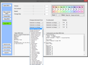 Portable MIDI Transform screenshot 3