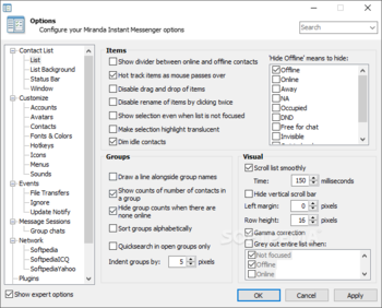 Portable Miranda IM screenshot 10