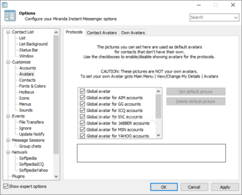 Portable Miranda IM screenshot 15