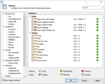 Portable Miranda IM screenshot 18