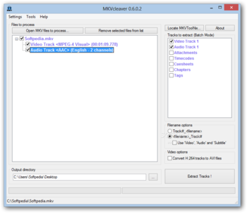 Portable MKVCleaver screenshot