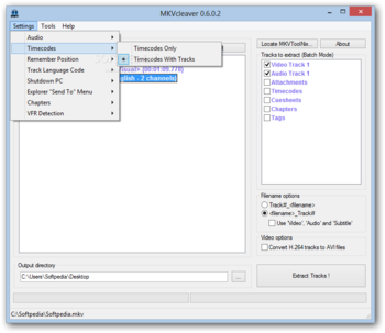 Portable MKVCleaver screenshot 3