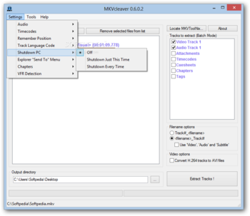 Portable MKVCleaver screenshot 4