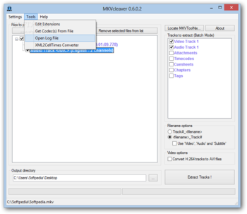 Portable MKVCleaver screenshot 6